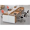 2.4M Four-seater Melamine Office Workstation 21F435