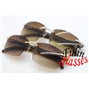 Rimless Black Buffalo natural horn T8200759 Sunglasses