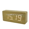 wood LED alarm clock