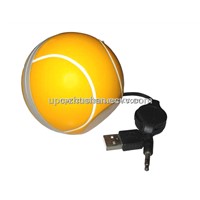 Fashion Gift Tennis Ball Mini USB 2.0 Speaker