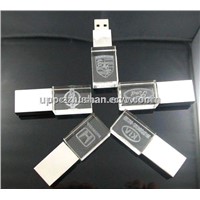 2014 Hot Gifts Crystal USB Flash Drive Disk with Laser Logo Printing
