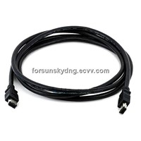 IEEE 1394 firewire cable (6P-6P)