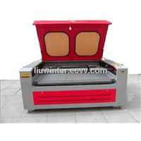 Laser engraving cutting machine with auto roll feeding system for fabric (HQ1610)