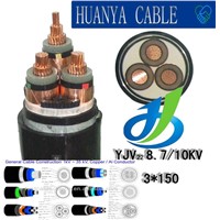 10KV 3*150mm Steel Tape Armoured XLPE Overhead Electric Power Cable