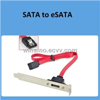 1 Port SATA Serial ATA Cable to eSATA Bracket Adapter