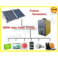 500W Off-Grid Solar Power System Home Lighting Power Generation System