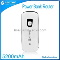 5200mah capacity power bank router