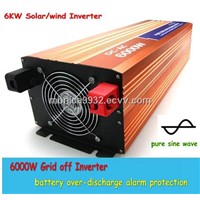 6000W pure sine wave power inverter 48Vdc-220V/110Vac