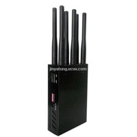 6 Antennas High Power Portable 3G/ 4G WIMAX/ GPSL1/ Lojack Jammer ( With DIP switch)