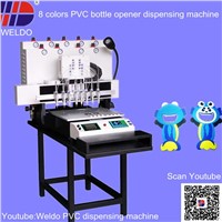 8 colors automatic PVC making machine for bottle opener