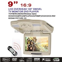 9&amp;quot; Flip down Car DVD Player with TV, FM, IR, US, SD