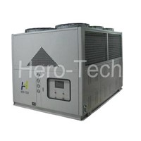 Air cooled low temperature screw chiller