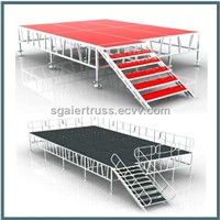 Cheap China aluminum stage portable stage concert stage rental mobile stage rentals
