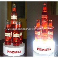 Desktop Acrylic Wine Rack,LED Wine Display Rack,Wine Bottle Display