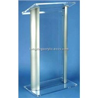Detachable Acrylic Lectern with Aluminum stands, Acrylic Pulpit, Acrylic Podium