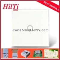 EU/UK Waterproof Crystal Tempered Glass Panel 1Way Glass Switch ,With LED indicator