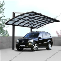 Elegant appearance aluminum cantilever carport for car parking