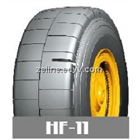 Extra deep tread design for underground mine tyre