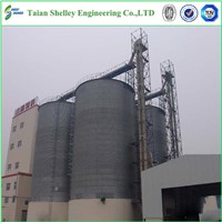 Grain storage steel silo with 50t-1250t capacity hopper bottom vessels for sales