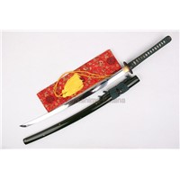 Handmade Quality Samurai Sword Japanese Katana green lacquered wood
