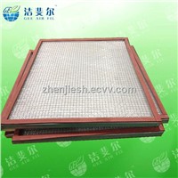 High temperature fiberglass media panel pre air filter