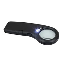 LED magnifier with currency detector
