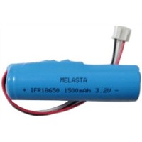 LiFePO4 IFR18650 Battery Pack 3.2V 1500mAh With PCM, Plug