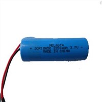 Li-ion Battery Pack 18650 2200mAh 3.7V With CE, RoHS Approved