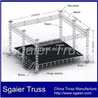 Lighting Truss System for Outdoor Large Concert/Performance with Stage