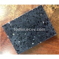 Metal black Quartz stone countertop