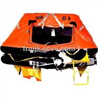 Ocean Master 16 DL, Sixteen Man Life Raft, Round Container, Davit Launch, USCG/SOLAS, A Pack