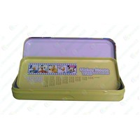 Pencil case,Student stationery box,tinplate stationery case with middle level