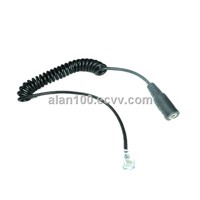 RJ-9 plug to 2.5mm stereo cable / telephone cable adapter