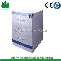 SSU-03 Stainless steel medical cart with drawer