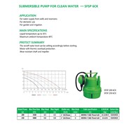 SUBMERSIBLE PUMP FOR CLEAN WATER       SFSP 6CK