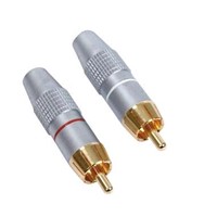 Solder/Screw Type RCA Plug with ABS or Teflon Insulation