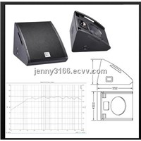 Two-way,full range monitor system with  one 12'woofer and one 1.75'titanium compression driver.