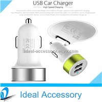 Universal 5V 2A Mushroom USB LED Light Car Charger For iPhone 5 iPad Samsung HTC