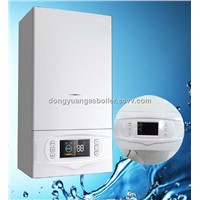 Wall hung boiler package for heating and hot water