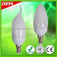 Warm White 5-9W Flame Candle Energy Saving Lamp Bulb