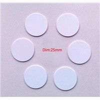 Waterproof ID Tag Sticker, 125KHz RFID, ISO EM4100 and compatible, Diameter 20/25/30 mm