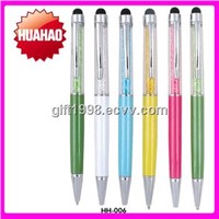 Wholesale pens crystal twist metal ball pen for gift promotion