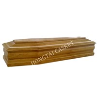 Wood Coffin with European Style (HT-0808)