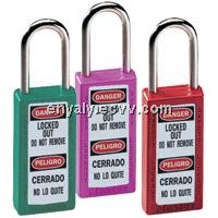 ZC-G03 Long- Shackle Safety Padlock ABS Body Steel Shackle
