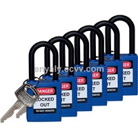 ZC-G12 Non-Conductive Safety Padlock ABS Body Steel Shackle