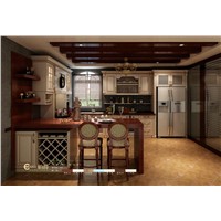 classic pvc kitchen cabinet with melamine
