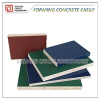 construction grade PP plastic coated plywood reusable 150 times at least in formwork system