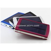 double USB output 10000 mA solar power mobile phone charger