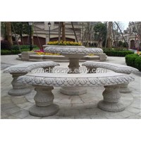Garden table and bench