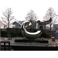 large scale stainless steel sculpture